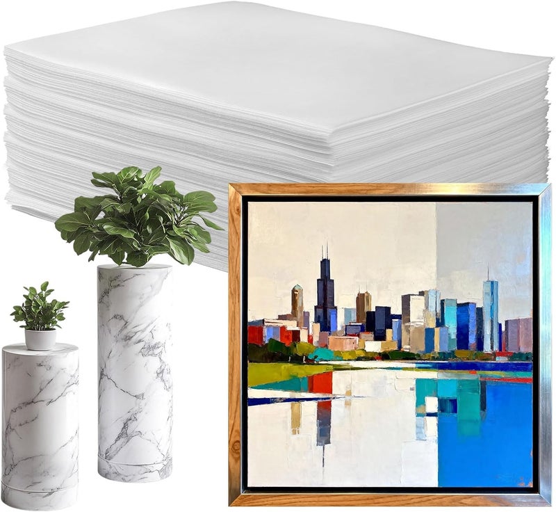 APOCHON 30Pack Large Foam Pouches 22x26 Inch, Cushion Foam Wrap Pouches for Fragile Items, Packing Supplies for Dishes, Books, Photo Frames and Canvas Artwork, Plate Packing Sleeves for Moving - Image 1